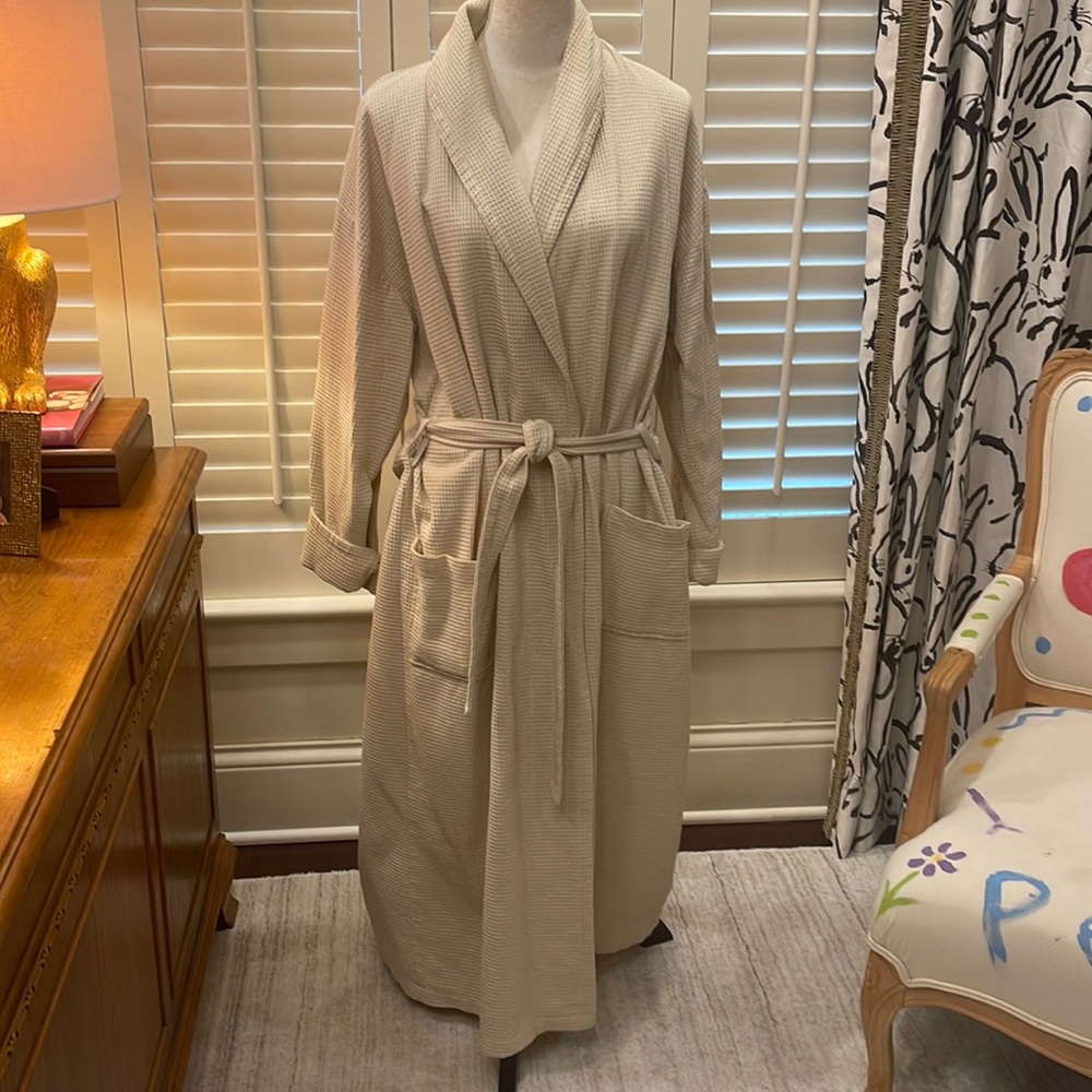 Waffle robe with pockets - Picture 1 of 7
